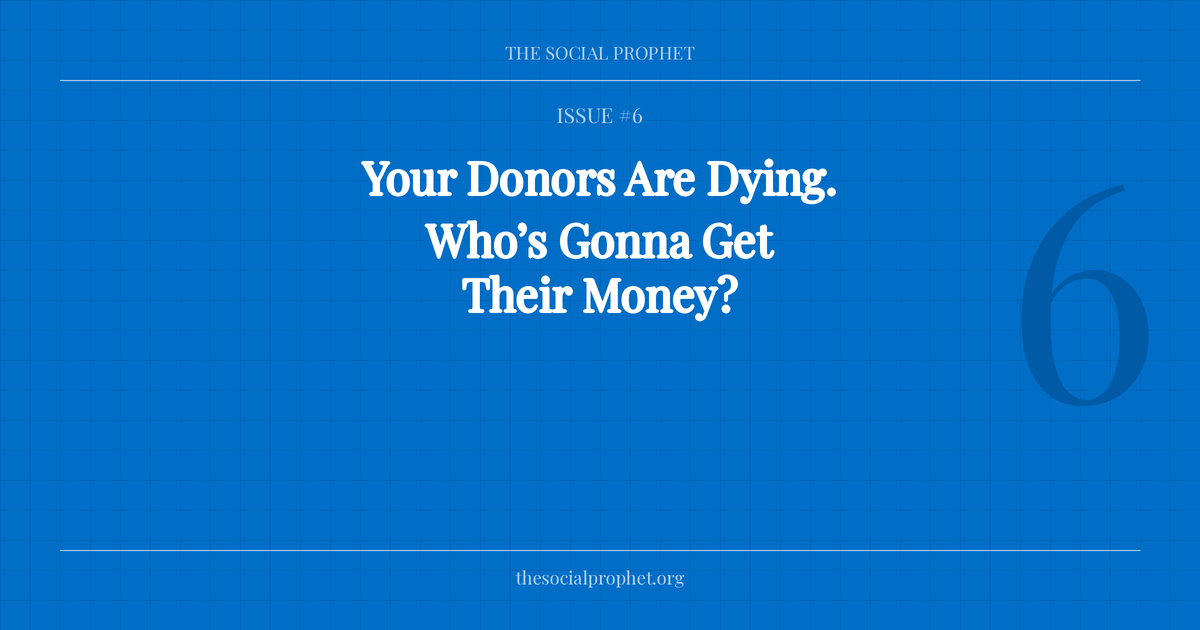 Your Donors Are Dying